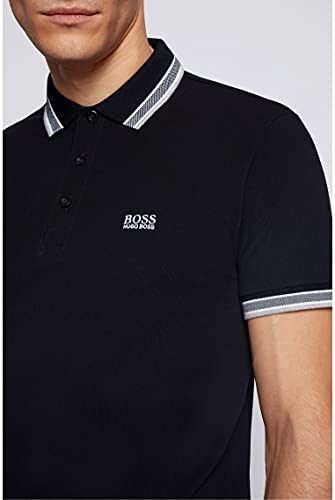 Polo Paddy de Boss Green, de manga corta, para hombre Negro negro X-Large