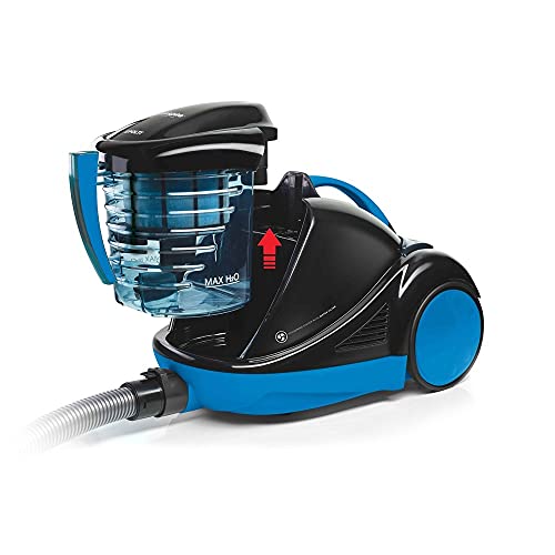 Polti Forzaspira Lecologico Aqua Allergy Turbo Care Aspirador Agua sin Bolsa, Función Turbo, Filtro Hepa H13, 2 turbo cepillos, 850 W, 1 Liter, Negro, Azul