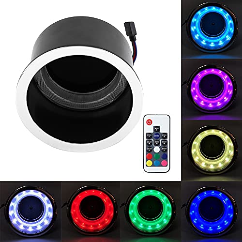 Portavasos LED para Bebidas, Portavasos de Plástico RGB LED para Bebidas Ligeras con Control Remoto, Barco Marino, Camión, Vehículo Recreativo, RV