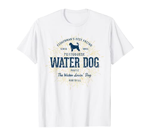 Portuguese Water Dog vintage cão de água português Camiseta