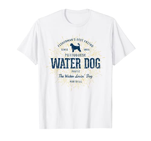 Portuguese Water Dog vintage cão de água português Camiseta