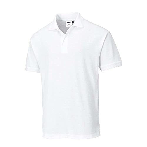 Portwest B210 - Camisa Polo Nápoles, color Blanco, talla XL