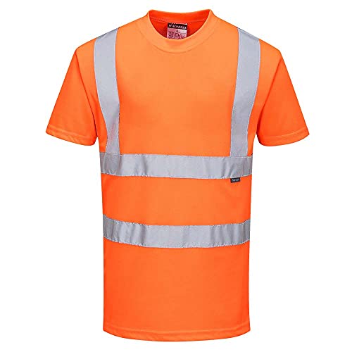 Portwest RT23 - Hi-Vis Camiseta, color naranja, talla Medium