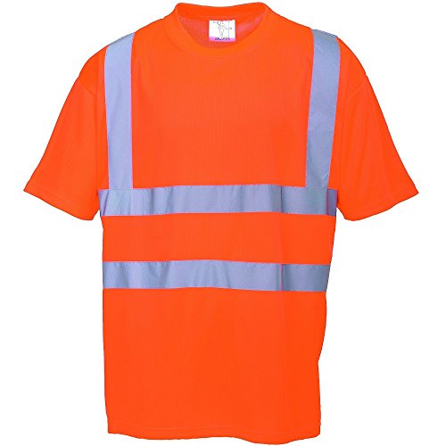 Portwest RT23 - Hi-Vis Camiseta, color naranja, talla Medium