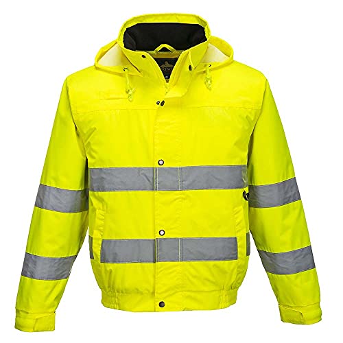 Portwest S161 - Hi-Vis Lite chaqueta de bombardero, color Amarillo, talla Small