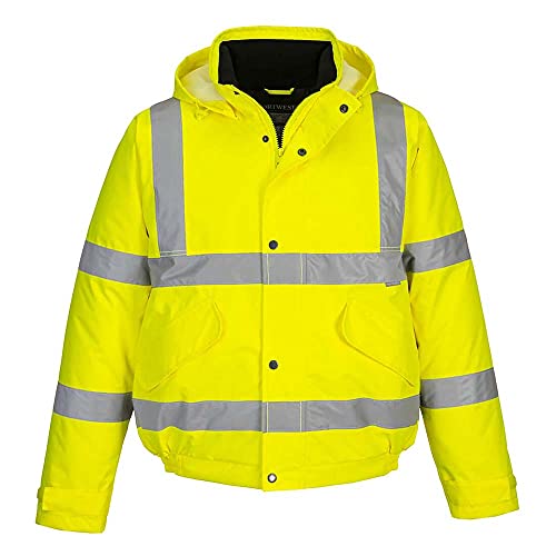 Portwest S463 - Hi-Vis chaqueta de bombardero, color Amarillo, talla 7XL
