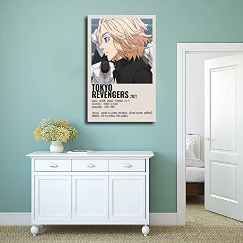 Póster de anime Tokyo Revengers 1 lienzo para decoración de pared, para sala de estar, dormitorio, decoración de dormitorio, sin marco: 40 x 60 cm