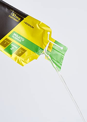 PowerBar PowerGel Hydro Mojito 24x67ml - Gel Energético de Alto Carbono + C2MAX + Sodio + 51mg Cafeína