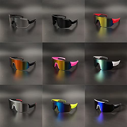 PPCAK Gafas de Ciclismo Hombres Mujeres UV400 Montaña Carretera Bicicleta Gafas de Sol Masculina Al Aire Libre Montar Eyewear MTB Sport Bicicletas Gafas (Color : Color 17)