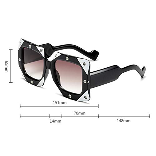 PPLAX Gafas de Sol Mujeres Masculinas Sombras de Conductor Gafas Italiano Popular Cuadrado Diamante Gafas de Sol Mujeres Hombres Vintage de Gran tamaño de Gafas de Sol
