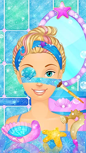 Princesa Sirena: Salon, Makeup y Dress Up Juego Para Chicas Gratis