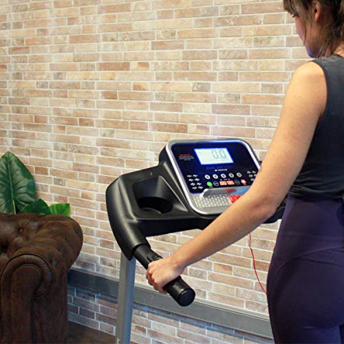 PRIXTON Run Fit RF200 - Cinta de Correr Electrica Plegable/Cintas de Andar Electricas Plegables con Velocidad e Inclinacion Regulable, Soporte Tablet/móvil, Pulsómetro y Pantalla LED (Reacondicionado)
