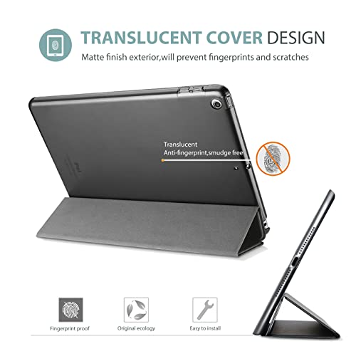 Procase Funda para iPad 6 2018/iPad 5 2017 9.7" Modelos Viejos A1893 A1954 A1822 A1823, Carcasa Delgada Ligera Posterior Translúcido Cubierta Inteligente para iPad 9.7 Pulgadas 2018/2017 -Metálico