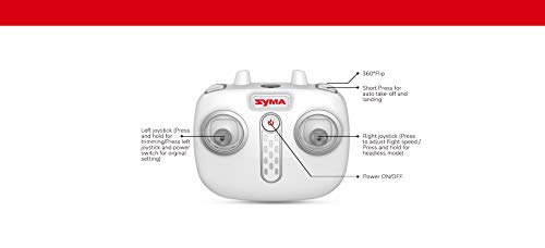 PROMOHOBBY Drone SYMA X22, emisora 2.4ghz, 4CH, 6-Axis, despegue/Aterrizaje automático, rotación 360º, Control de altitud, Headless, Luces led, cuadricoptero