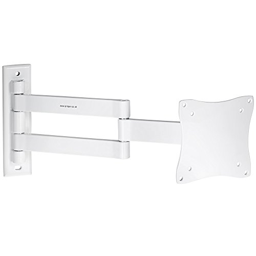 Proper P-SWBLCDW-1 - Soporte de Pared para televisores LCD o LED de 13" 19" 22" 23" 24" y 28", Color Blanco