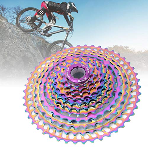 Proporciona una velocidad de ciclo rápida Resistente a la corrosión Rueda volante de bicicleta de rotación suave Volante colorido, para bicicleta de montaña