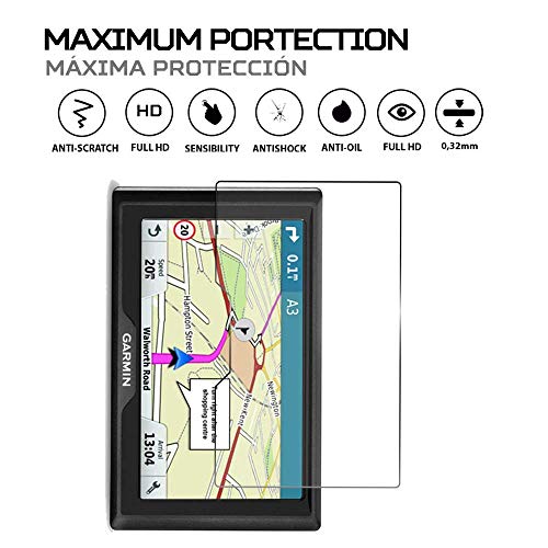 Protector de Pantalla Anti-Shock Anti-Golpe Anti-arañazos Compatible con Garmin Drive 51 EU LMT-S Plus