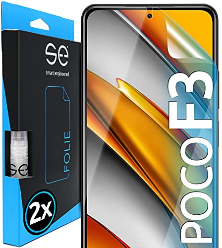 Protector de pantalla compatible con Xiaomi Poco F3, cristal templado autorreparable, HD, antiarañazos, antiburbujas y antienvejecimiento, cristal templado - se®