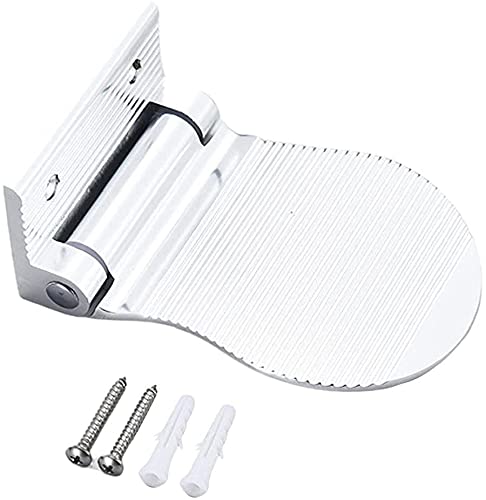 PULABO - Pedal de lavado para el baño, reposapiés de aluminio, plegable, soporte de pared, pedal de ducha para baño, sostenible, creativo