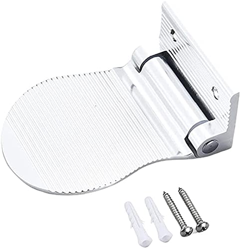 PULABO - Pedal de lavado para el baño, reposapiés de aluminio, plegable, soporte de pared, pedal de ducha para baño, sostenible, creativo