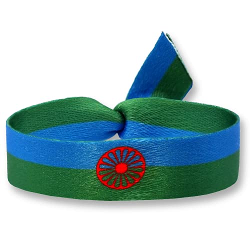 Pulsera gitana Pack (x4) Pulsera bandera gitana Pulsera Orgullo personal Pulsera gitano de tela