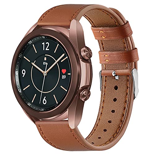 Pulseras de piel para Samsung Galaxy Watch Active 2/Galaxy Watch 46 mm/Huawei Watch GT2 42 mm/Garmin Vivvoactive 3 Music GPS/Vivomove 3S pulsera para hombre y mujer,