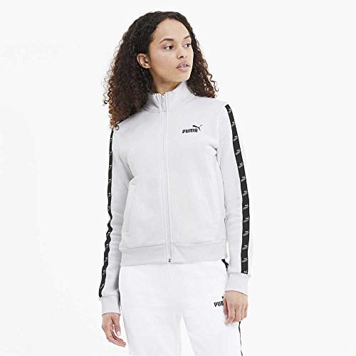 PUMA Amplified Track Jacket FL Chaqueta, Mujer, Blanco, XS