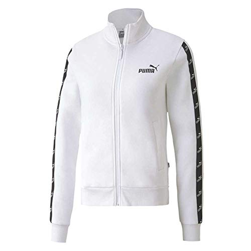 PUMA Amplified Track Jacket FL Chaqueta, Mujer, Blanco, XS