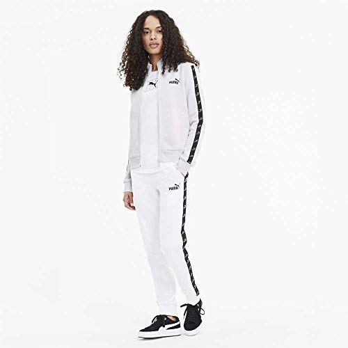 PUMA Amplified Track Jacket FL Chaqueta, Mujer, Blanco, XS