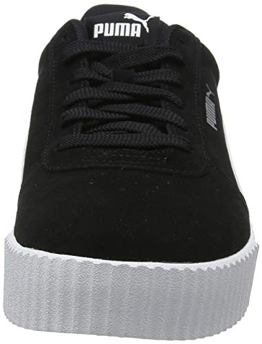 PUMA Carina, Zapatillas Mujer, Negro (Black/Black/Silver), 39 EU