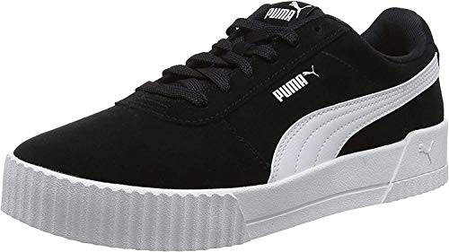 PUMA Carina, Zapatillas Mujer, Negro (Black/Black/Silver), 39 EU