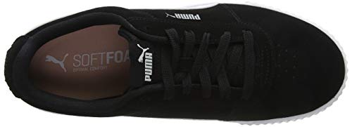 PUMA Carina, Zapatillas Mujer, Negro (Black/Black/Silver), 39 EU