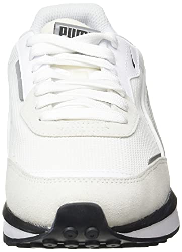 PUMA City Rider B&W, Zapatillas Unisex Adulto, Blanco, 46 EU