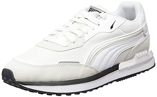 PUMA City Rider B&W, Zapatillas Unisex Adulto, Blanco, 46 EU