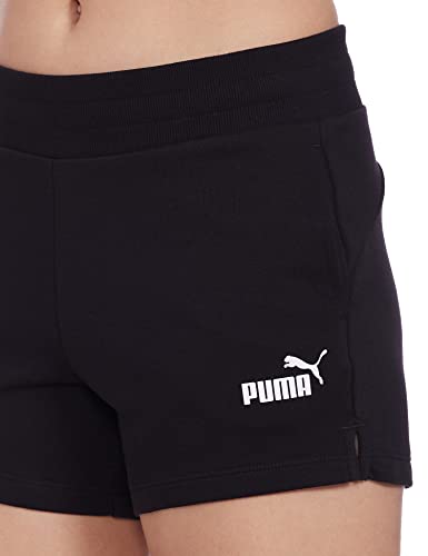 PUMA ESS 4` Sweat Shorts TR Pantalones Cortos, Mujer, Black, XS