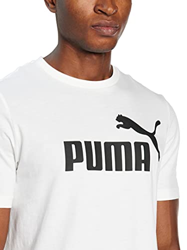 PUMA ESS Logo tee Camiseta, Hombre, Blanco, 3XL