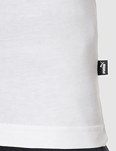 PUMA ESS Logo tee Camiseta, Hombre, White, 4XL