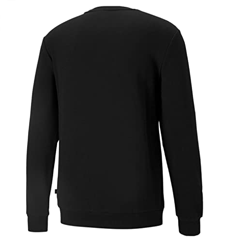 PUMA ESS Small Logo Crew TR Sudadera, Hombre, Black/Cat, XXL