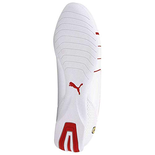 PUMA Ferrari Race Future Kart Cat, Zapatillas Unisex Adulto, Blanco White Rosso Corsa, 37 EU