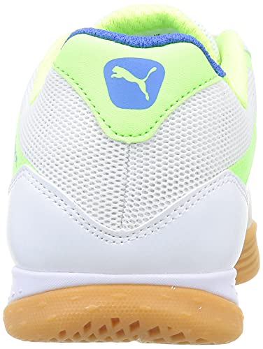 Puma IBERO II, Zapatillas de fútbol Sala Unisex Adulto, White Bluemazing Gre, 39 EU