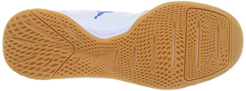 Puma IBERO II, Zapatillas de fútbol Sala Unisex Adulto, White Bluemazing Gre, 39 EU