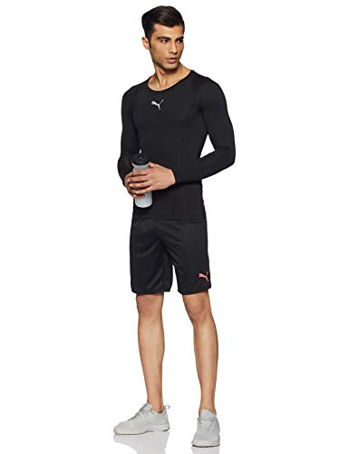 PUMA Liga Baselayer tee LS T-Shirt, Hombre, Negro (Black), S (Talla del Fabricante: 44/46)