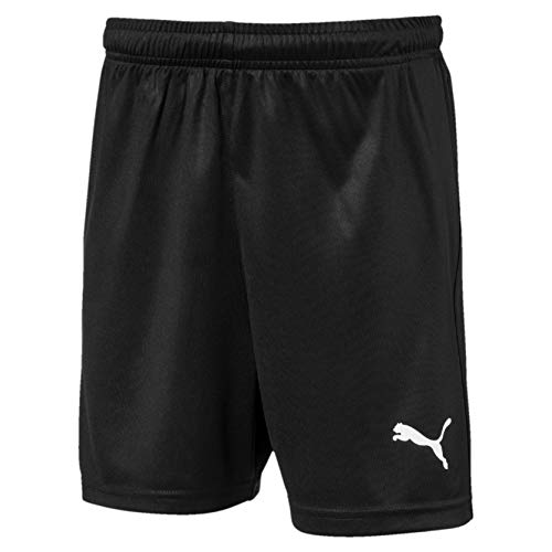 PUMA Liga Shorts Core Jr Pants, Unisex niños, Black White, 152