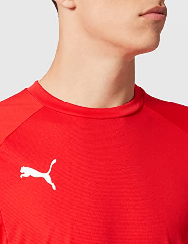 PUMA Liga TR JSY Camiseta de Manga Corta, Hombre, M, Rojo (puma Red/puma White)