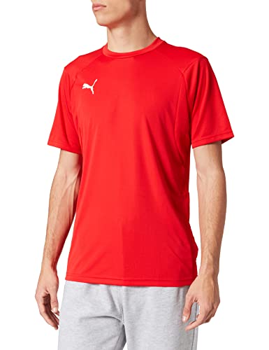 PUMA Liga TR JSY Camiseta de Manga Corta, Hombre, M, Rojo (puma Red/puma White)