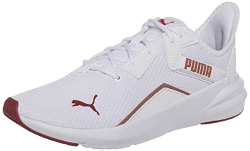 PUMA Platinum Shimmer Wn's, Zapatillas de entrenamiento, para Mujer, Blanco (Puma White-Rose Gold), 36 EU