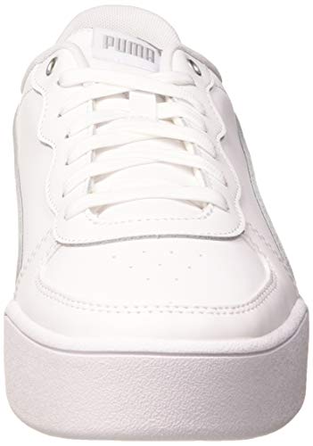 PUMA Skye, Zapatillas, para Mujer, Blanco (Puma White-Puma White-Puma Silver-Gray Violet), 39 EU