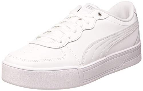 PUMA Skye, Zapatillas, para Mujer, Blanco (Puma White-Puma White-Puma Silver-Gray Violet), 39 EU