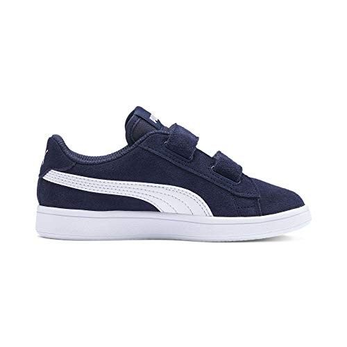 PUMA Smash v2 SD V PS, Zapatillas Unisex niños, Azul (Peacoat White), 28 EU