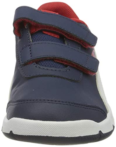 PUMA Stepfleex 2 SL VE V Inf, Zapatillas, Azul Peacoat White Flame Scarlet, 25 EU